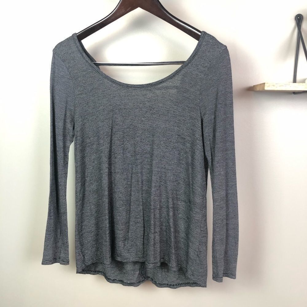 EVCR Black & White Striped Performance Top Small